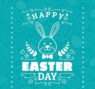兔子复活节贺卡