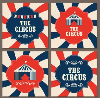 马戏团背景矢量