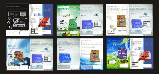 打印纸宣传画册cdr矢量模版下载