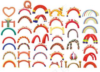 喜庆的节日拱门