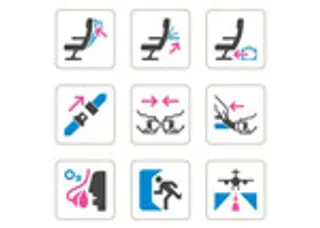 航空安全图标,免抠元素