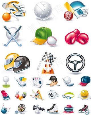 休闲运动图标,免抠元素