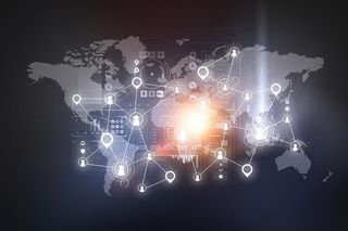 全球网络科技背景