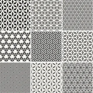 黑白古典花纹背景