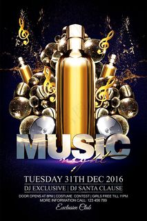 时尚酒吧音乐海报