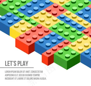 乐高积木背景