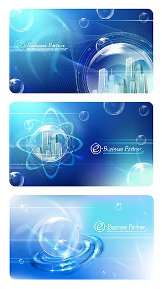 蓝色高科技风格,背景元素