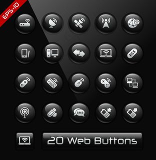 网页按钮图标,免抠元素
