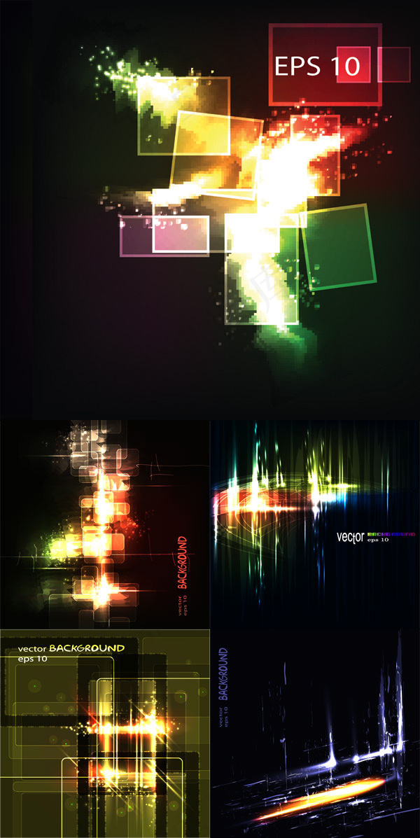 炫彩斑斓背景,背景元素