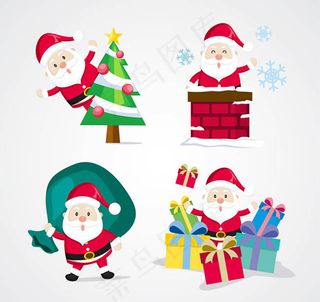 圣诞老人矢量