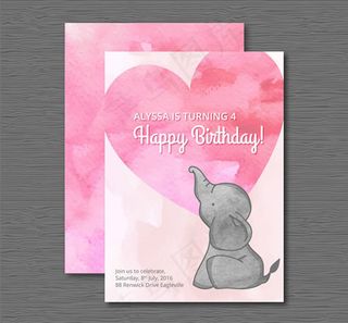 生日派对邀请卡