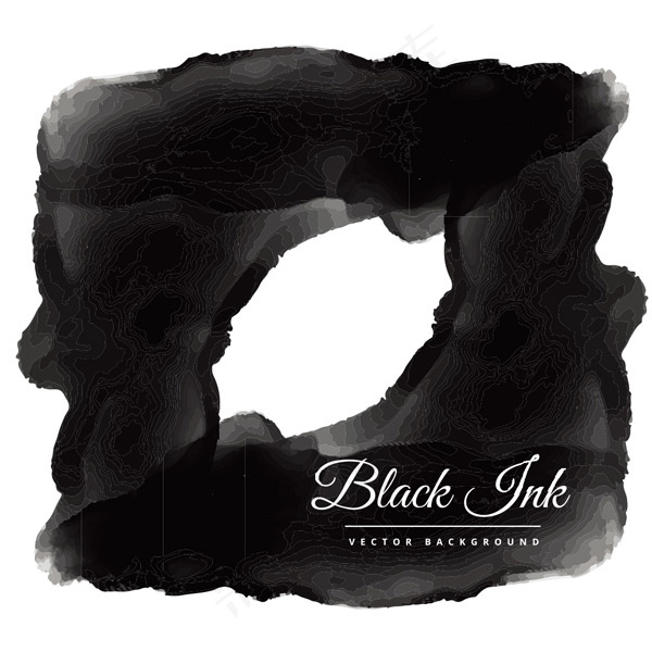 方形创意水墨背景