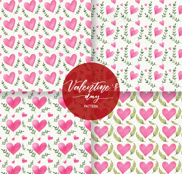 爱心和树枝背景