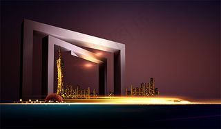 房地产海报元素