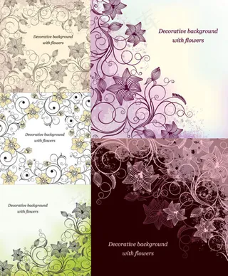 漂亮的时尚花纹