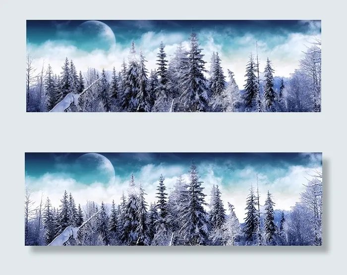 淘宝雪景海报背景