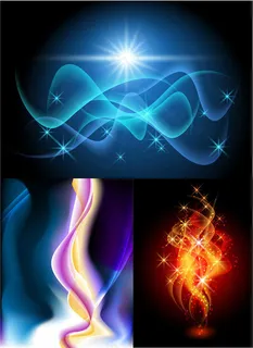 光晕星空背景,背景元素