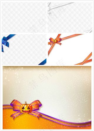 蝴蝶结丝带矢量