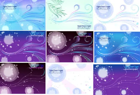 韩国透明质感线条,背景元素