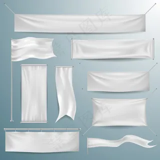 背景条幅矢量图