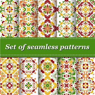 精美花纹无缝背景