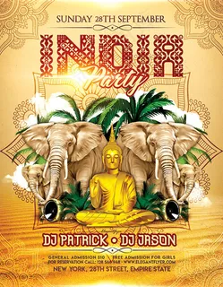 印度主题派对海报