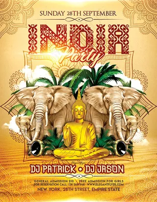 印度主题派对海报