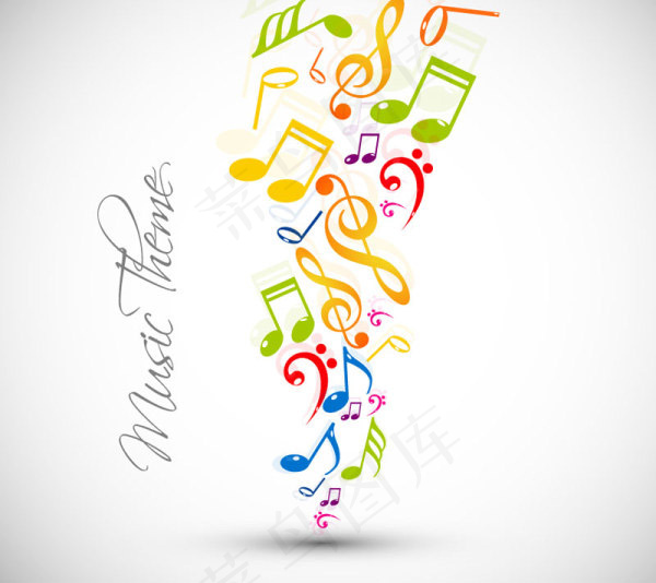 音符背景矢量