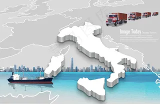 海边城市建筑物