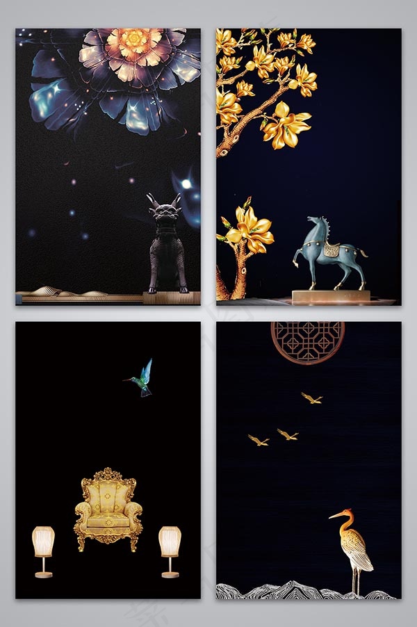 房地产海报背景