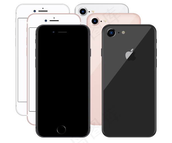 iPhone8矢量ai矢量模版下载