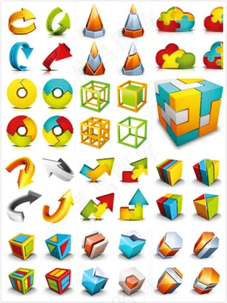 时尚几何正方形