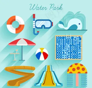 水上乐园图标,免抠元素