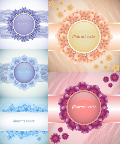 精美花纹背景,背景元素