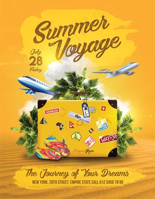 夏季旅游海报