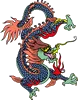 矢量彩色龙纹_42ai矢量模版下载