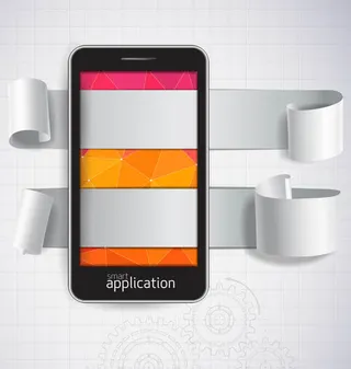 手机元素信息图表