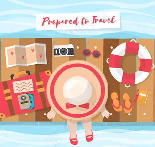 海边木桥上的女子