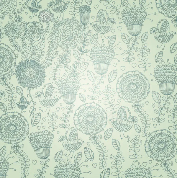 线描花纹背景eps,ai矢量模版下载