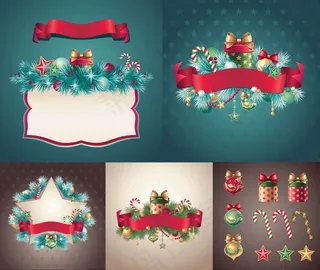 圣诞松树边框