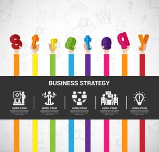 手臂商务信息图,背景元素