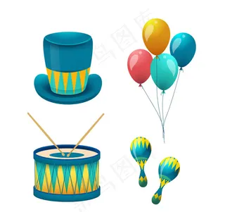 创意狂欢节物品