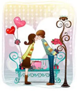 爱情主题矢量