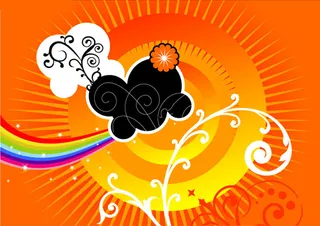 矢量律動背景,背景元素