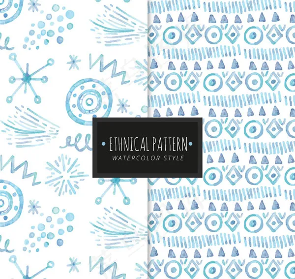 部落花纹无缝背景ai矢量模版下载