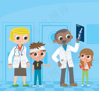 医生和儿童患者