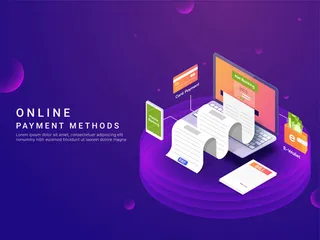 互联网支付插画