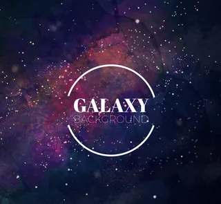 水彩绘星系背景