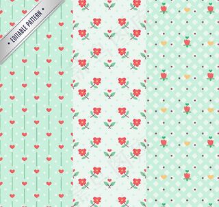 素雅花纹无缝背景