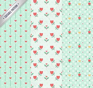 素雅花纹无缝背景